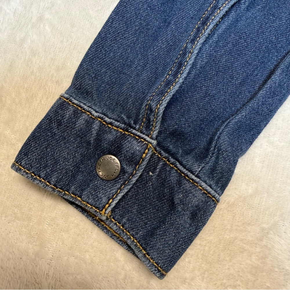 3/27$ Joe Fresh Kids Blue Denim Shirt Dress size XL (14) - Picture 6 of 8